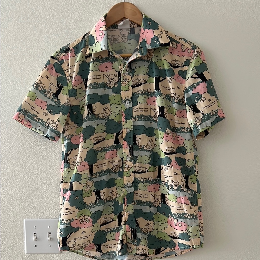 Uchuu Summer for Rilakkuma Multicolor Graphic Button up Shirt